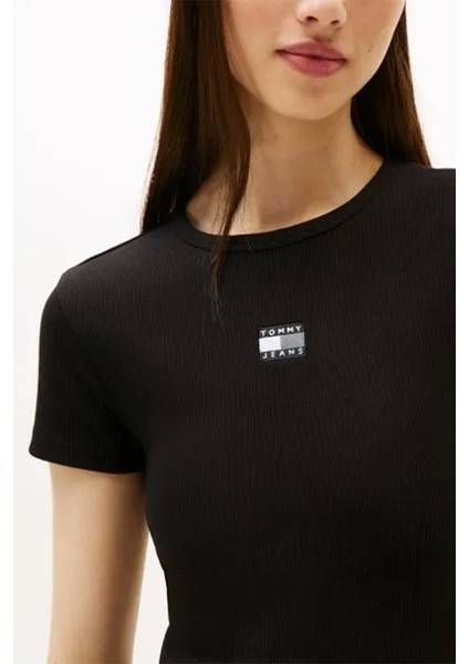 Kadın Armalı Fitilli Midi Siyah Elbise DW0DW20873BDS fırsatları