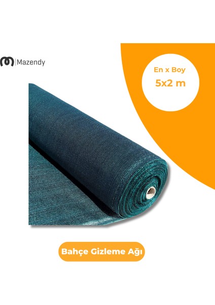 5x2 M Gizlilik Ağı – %75 Yoğunluk, Gölgelik ve Uv Koruma
