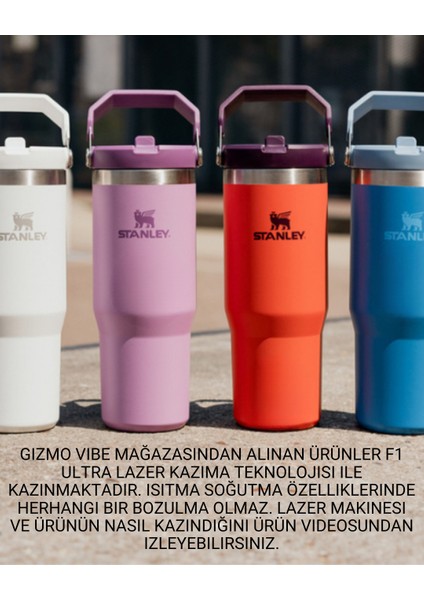 The Iceflow Flip Straw Pipetli Termos 0,89 L Özel Isimli Kişiselleştirilebilir indirimleri