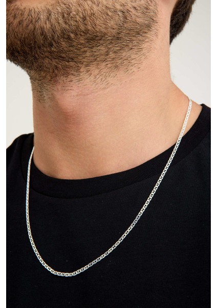 925 Ayar Gümüş Unisex Barlı Kolye 2 mm 60 cm fırsatları