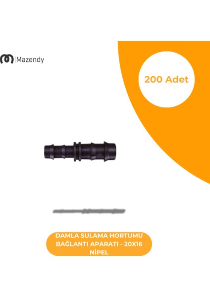 Damla Sulama 20X16 Ekleme Nipeli (200 Adet)
