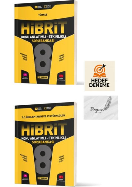 Hız 8.sınıf Hibrit Türkçe Inkılap Tarihi ve Atatürkçülük Konu Anlatımlı Soru Bankası Hedef Deneme