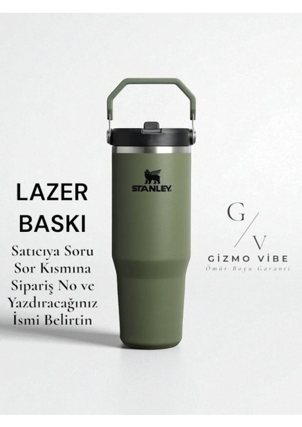 The Iceflow Flip Straw Pipetli Termos 0,89 L Özel Isimli Kişiselleştirilebilir Özel İsimli fiyatları