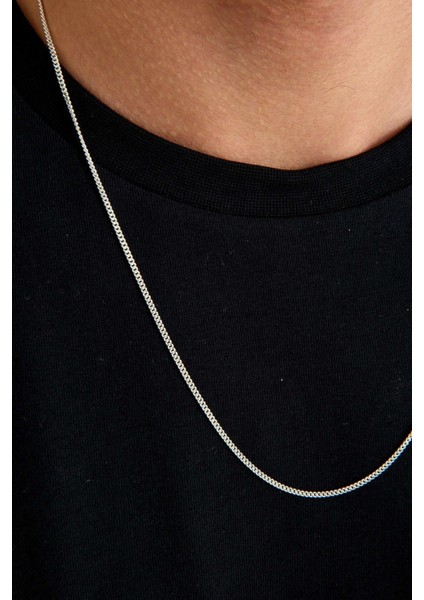 925 Ayar Gümüş Unisex Gurmet Zincir Kolye 1.7 mm 60 cm modelleri