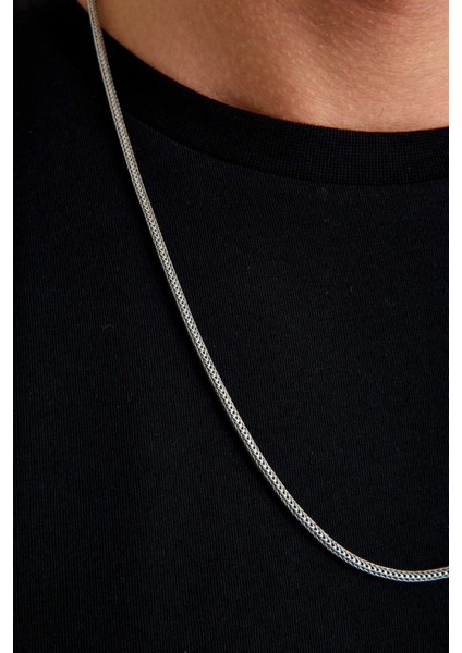 925 Ayar Gümüş Oksitli Yuvarlak Kalın Tilki Kuyruğu Kolye 2.7 mm fiyatları