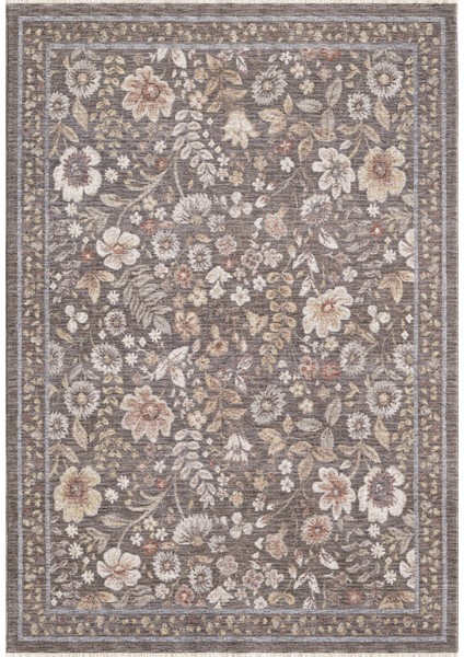 Frezia Floral Bambu Polyester Oturma Odası Salon Mutfak Halısı Eskitme Çiçekli Vintage Halı fiyatları