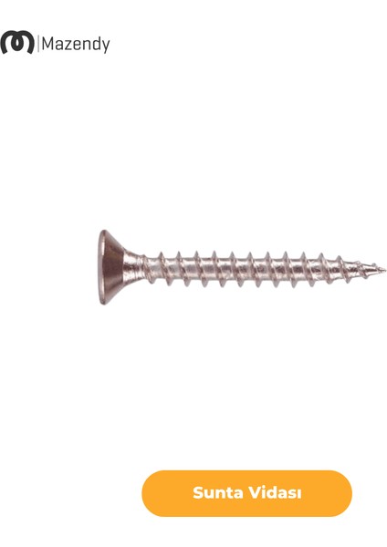 Sunta Vidası Galvanizli 4X30 mm 200 Adet fiyatları