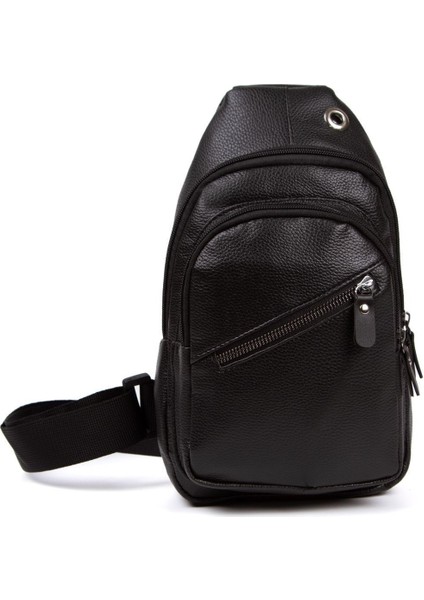 Erkek Pu Deri Çapraz Omuz Çantası, Günlük Kullanım, Siyah Renk fiyatları