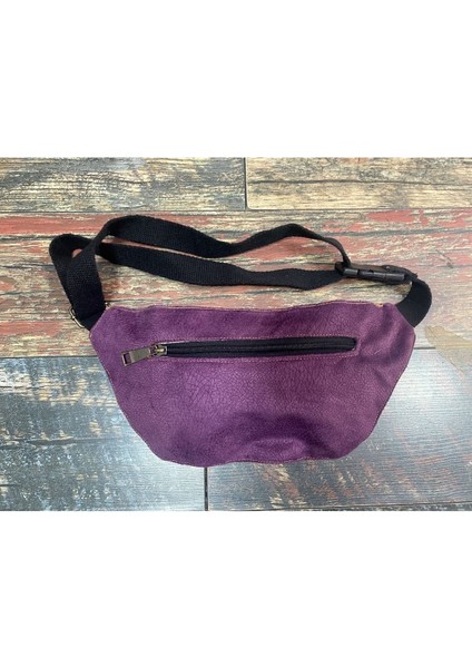 Renkli 3 Gözlü Etnik Bel ve Omuz Çantası Unisex Mor modelleri