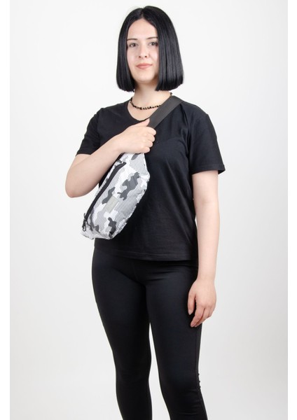 Renkli Kamuflaj Desenli Suya Dayanıklı Unisex Çapraz Omuz Bodybag fiyatları