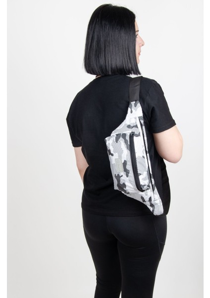 Renkli Kamuflaj Desenli Suya Dayanıklı Unisex Çapraz Omuz Bodybag modelleri