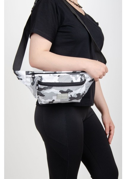 Renkli Kamuflaj Desenli Suya Dayanıklı Unisex Çapraz Omuz Bodybag fırsatları