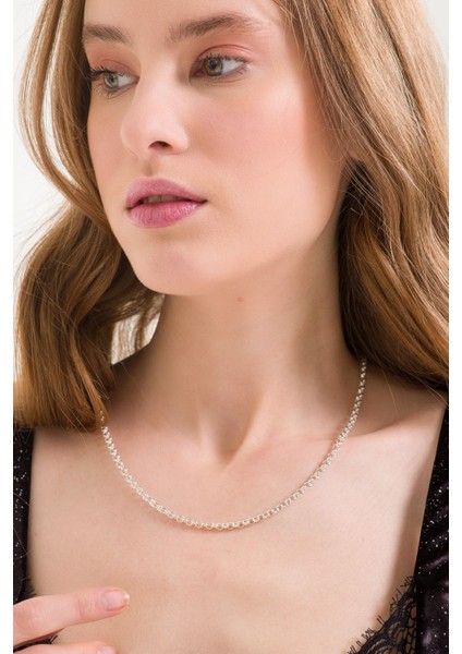 925 Ayar Gümüş Unisex Doc Zincir Kolye 4.00 mm fırsatları