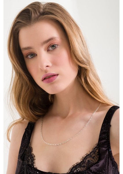 925 Ayar Gümüş Unisex Tek Sıra Figaro Kolye 3.9 mm fiyatları