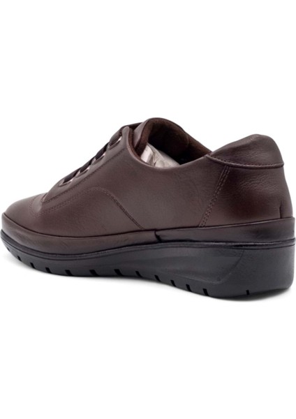 7666 Kadın Hakiki Deri Comfort Ayakkabı Kahverengi fırsatları