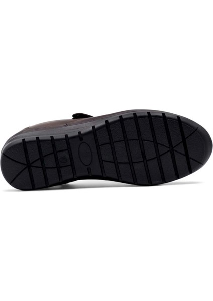 7666 Kadın Hakiki Deri Comfort Ayakkabı Kahverengi indirimleri