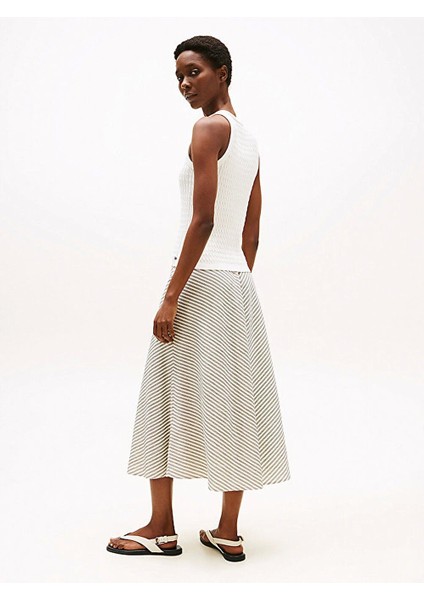 Kadın Pamuklu Ince Örgü Kolsuz Dar Kesim Beyaz Kazak WW0WW45706YA8 modelleri