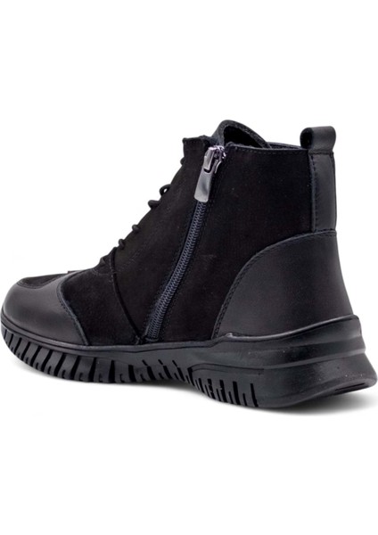 Z013 Kadın Hakiki Deri Comfort Bot Siyah fırsatları