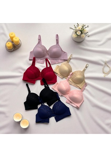Kadın Ön Dantel Detaylı Telsiz Dolgusuz C Cup Sütyen fiyatları