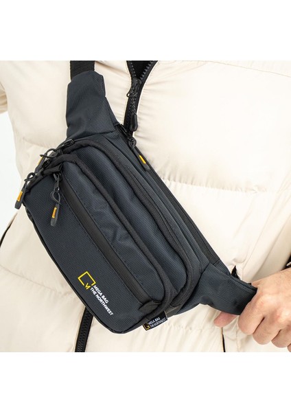 Siyah Bel ve Göğüs Çantası, Şık ve Kullanışlı Tasarım, Rahat Taşıma Seçeneği