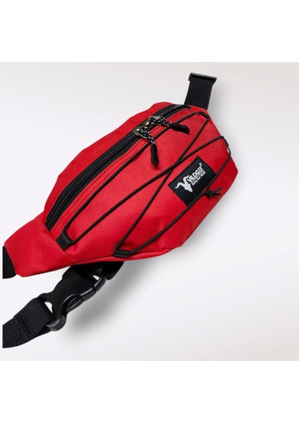 Kırmızı Unisex Bel Çantası, Rahat ve Şık Hip Pack Tasarımı