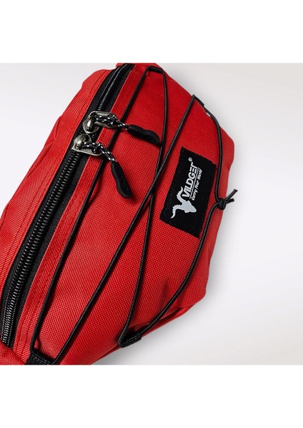 Kırmızı Unisex Bel Çantası, Rahat ve Şık Hip Pack Tasarımı fırsatları