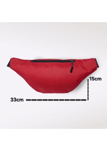 Kırmızı Unisex Bel Çantası, Rahat ve Şık Hip Pack Tasarımı indirimleri