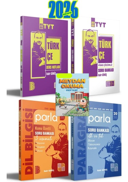 20260TYT Türkçe Paragraf Dil Bilgisi 4 Lü Set