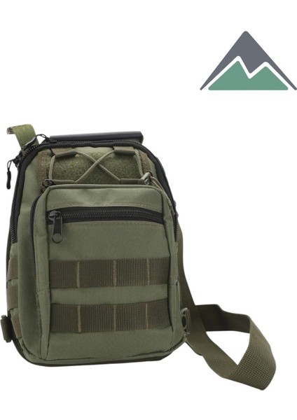 Haki Renkli Çok Amaçlı Taktikal Çanta, Dayanıklı ve Şık Tasarım