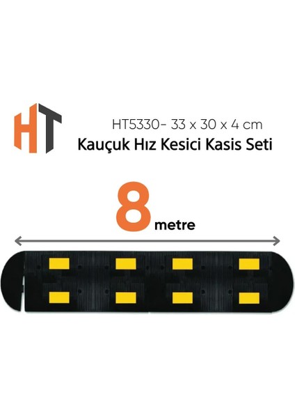 Kauçuk Hız Kesici Kasis Seti 8 Metre - Eko