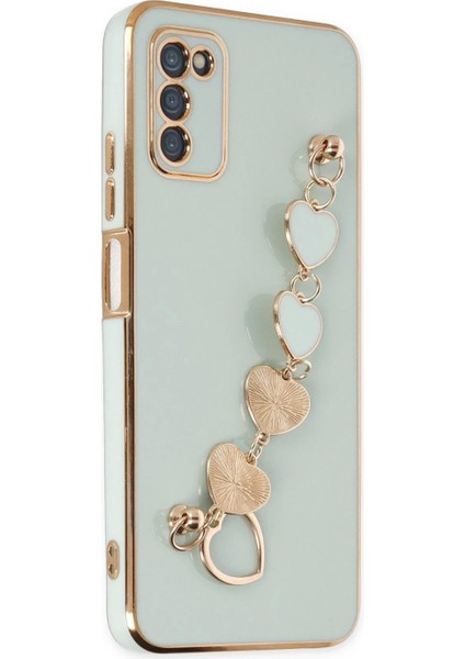 Samsung Galaxy A03S Kılıf Esila Silikon - Su Yeşili