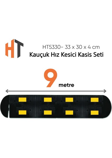 Kauçuk Hız Kesici Kasis Seti 9 Metre - Eko