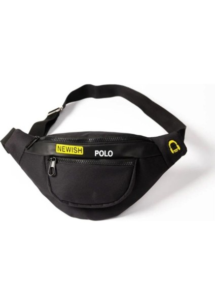 Şık Unisex Çok Amaçlı Omuz ve Bel Çantası, Günlük Kullanım, Siyah modelleri