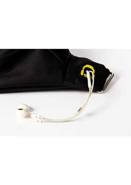 Şık Unisex Çok Amaçlı Omuz ve Bel Çantası, Günlük Kullanım, Siyah