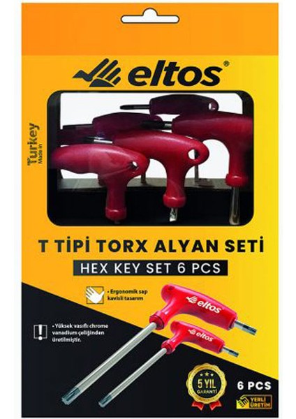 T Allen (Alyan) Anahtar Seti 6 Parça Tta 006