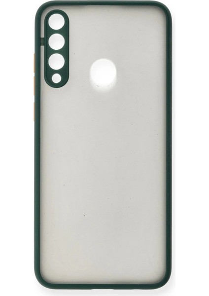 Huawei Y6P Kılıf Montreal Silikon Kapak - Yeşil