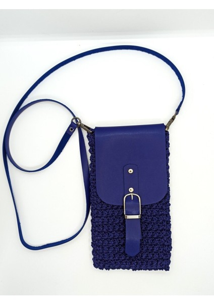 El Yapımı Lacivert Telefon ve Mini Bel Çantası, Şık ve Kullanışlı Tasarım modelleri