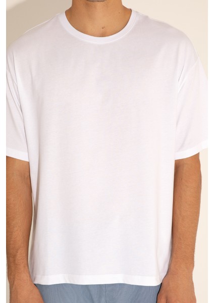 Erkek Beyaz Tişört 50287046-VR013