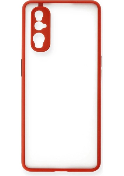 Oppo Find X2 Kılıf Montreal Silikon Kapak - Kırmızı