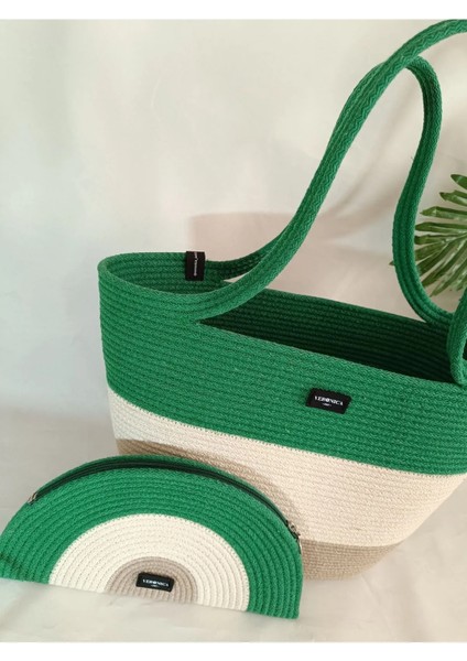 Kadın Omuz Plaj Çantası ve Clutch El Çantası Nazar Boncuğu Renkli fiyatları