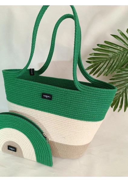 Kadın Omuz Plaj Çantası ve Clutch El Çantası Nazar Boncuğu Renkli modelleri