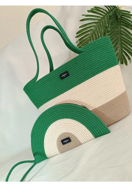 Kadın Omuz Plaj Çantası ve Clutch El Çantası Nazar Boncuğu Renkli indirimleri