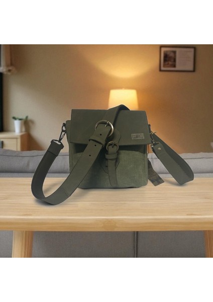 Kaliteli Su Geçirmez Unisex Küçük Kanvas Günlük Postacı Çantası 20 cm x 20 cm