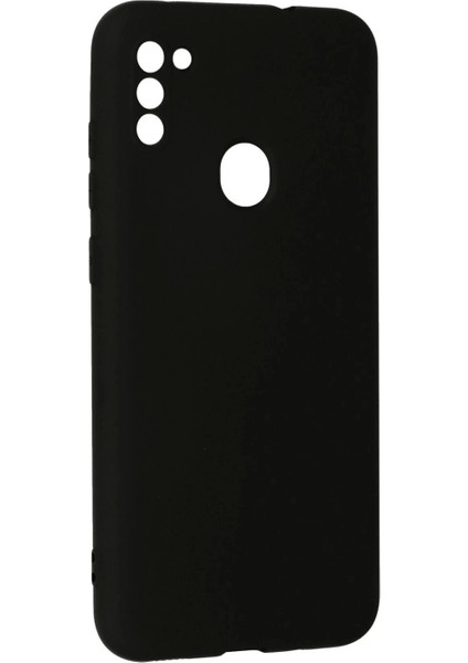 Samsung Galaxy A11 Kılıf Nano Içi Kadife Silikon - Siyah modelleri