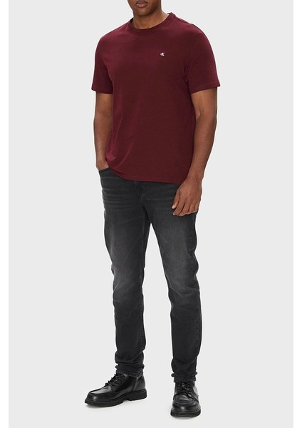 Erkek Daralan Paça Siyah Yıkamalı Siyah Jeans LV04RB754G-846