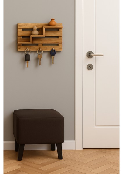 Line Serisi Anahtar Askılığı, Anahtarlık, Ahşap Anahtarlık, Dekoratif Anahtarlık, Anahtarlık Askısı