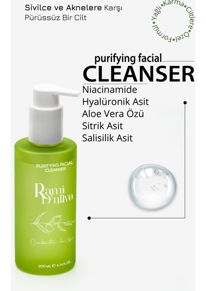 Arındırıcı Yüz Temizleme Jeli 200 ml - B3 Vitamini & Salisilik Asit İçeren Akne Karşıtı Cilt Bakım Jeli indirimleri