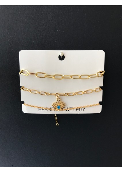 3'lü Çelik Gold Bileklik fiyatları