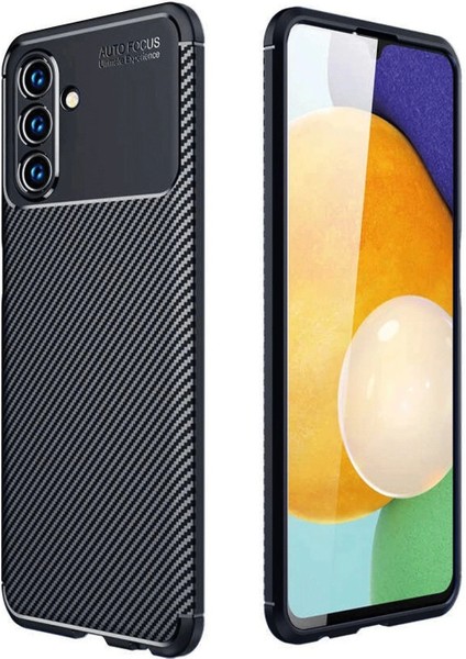 Samsung Galaxy A36 Kılıf Auto Focus Karbon Kapak - Siyah