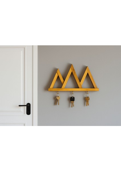 Mountain Serisi Anahtar Askılığı, Ahşap Anahtarlık, Dekoratif Anahtarlık, Anahtarlık Askısı